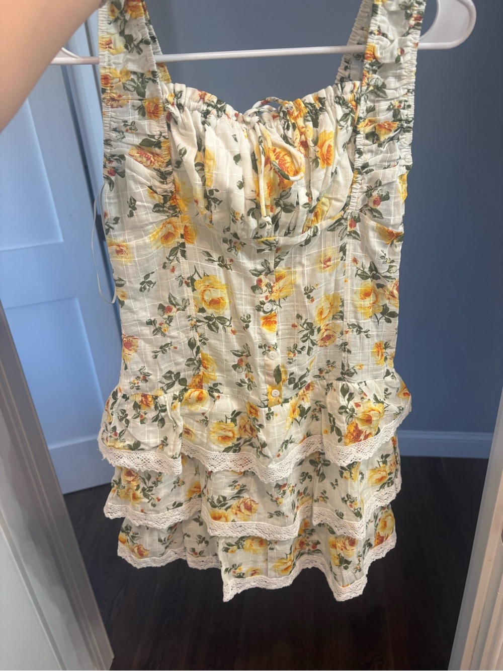 Cattivo Linen Mini Dress Floral